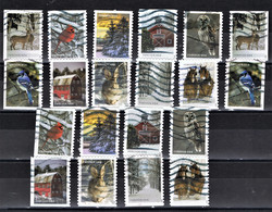 USA Winter Sences (20) Aus Briefmarkenheft Gestempelt - Used Stamps