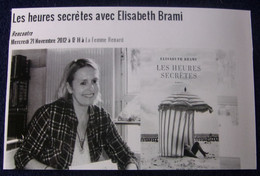 Elisabeth BRAMI - Dédicace - Hand Signed - Autographe Authentique - Ecrivains