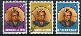 Congo - Zaïre    1134 - 1135 - 1136   0bl   ---    TB - Usados