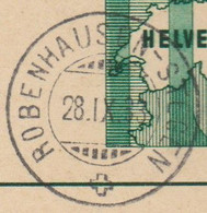 ZH  ROBENHAUSEN - STEGEN ( ZÜRICH ) - POSTKARTE DAVOS PARSENNBAHN - SEHR SAUBERER STEMPEL 1933 - Covers & Documents
