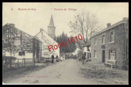 Moulin-du-Ruy.  -  Centre Du Village. Eglise, Café, Belle Animation. 2 Scans. - Stoumont