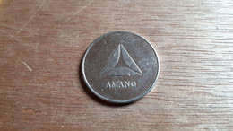 BELGIQUE JETON PARKING AUTOMATIQUE "AMANO" 28MM FRAPPE MEDAILLE - Professionali / Di Società