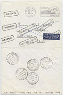 1970 LETTRE DE FRANCE POUR LES NLLES HEBRIDES A LA RECHERCHE DE SON DESTINATAIRE AVEC NOMBREUX CACHETS - Covers & Documents
