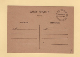 Courrier Officiel - Etat Francais - Carte Neuve - Guerra De 1939-45