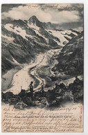 BERGSTEIGER AK Blick Vom Untern Kalli Auf Das Schreckhorn Gel. 1903 V. Zürich N. Steg - Gsteig Bei Gstaad