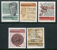 FAROE IS. 1981 Historic Documents MNH / **.  Michel 65-69 - Féroé (Iles)