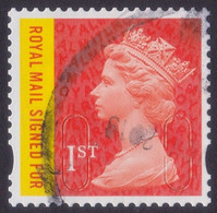 GREAT BRITAIN GB 2017 QE2 Royal Mail Signed For Ist  M17L With Security Slits - USED @Q1244 - Machins