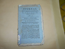 Mercure De France N° 7  Samedi  14 Juillet 1784  Journal De La Librairie - Zeitungen - Vor 1800