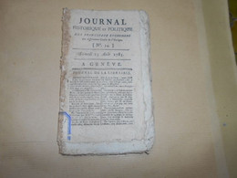 Mercure De France  N° 34   Samedi   23 Aout   1783   Journal De La Librairie - Journaux Anciens - Avant 1800