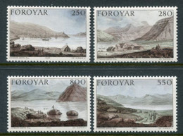 FAROE IS. 1985 Landscape Paintings MNH / **..  Michel 112-15 - Färöer Inseln