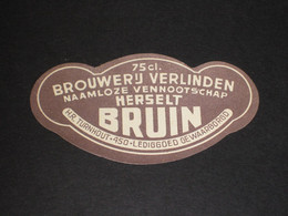 Oud Bier Etiket  Brasserie Brouwerij VERLINDEN Te HERSELT - Bier