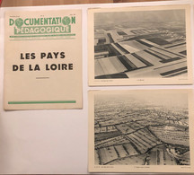 Documentation Pédagogique - Ecole - Géographie  - Les Pays De La Loire - Mars 1952 - Fichas Didácticas