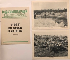 Documentation Pédagogique - Ecole - Géographie  - L'est Du Bassin Parisien - Mai1952 - Fichas Didácticas