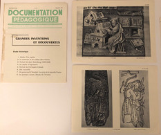 Documentation Pédagogique - Ecole - Géographie - Grandes Inventions Et Découvertes - Décembre 1953 - Lesekarten