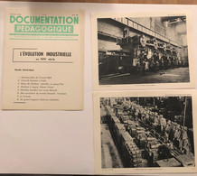 Documentation Pédagogique - Ecole - Histoire - L'évolution Industrielle - Avril 1955 - Fichas Didácticas