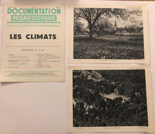 Documentation Pédagogique - Ecole - Géographie - Les Climats - Mai 1955 - Fichas Didácticas