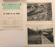 Documentation Pédagogique - Ecole - Géographie - La Seine Et La Loire - Juin1955 - Fichas Didácticas