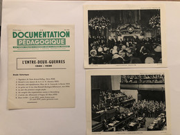 Documentation Pédagogique - L'entre Deux Guerres - 1920-1939 - Mai 1956 - Fichas Didácticas