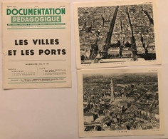 Documentation Pédagogique - Les Villes Et Les Ports - Juin1956 - Fichas Didácticas