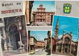 CARTOLINA  MODENA,EMILIA ROMAGNA,DUOMO-PORTA REGINA,PIAZZALE ROMA,CORSO CANALCHIARO,DUOMO-FACCIATA,VIAGGIATA 1973 - Modena