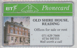 UNITED KINGDOM 1992 GROSVENOR OLD SHIRE HOUSE READING - BT Emissioni Commemorative