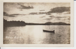Lac Brome, Québec Canada. Real Photo B&W RPPC AZO 1924-1949   Canot, Canoe  2 Scans - Autres