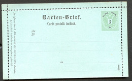 ÖSTERREICH Kartenbrief K7 Rumänisch 1886 Kat. 22,00 € - Carte-Lettere