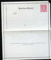 ÖSTERREICH Kartenbrief K8 Deutsch Gez. L9.5 1886 Kat. 13,00 € - Cartas-Letras