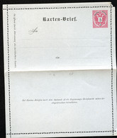 ÖSTERREICH Kartenbrief K8 Deutsch Gez. L9.5 1886 Kat. 13,00 € - Letter-Cards