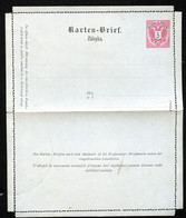 ÖSTERREICH Kartenbrief K9 Böhmisch Gez. L12.5 1886 Kat. 13,00 € - Letter-Cards