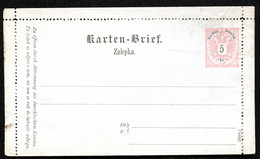 ÖSTERREICH Kartenbrief K13 Slowenisch Gez. L10.5 1886 Kat. 13,00 € - Letter-Cards