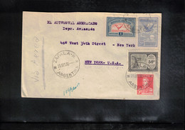 Argentina 1930 Interesting Airmail Letter To USA - Covers & Documents