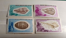 AFARS ET ISSAS / COQUILLAGES / Faune Marine SERIE N° 400 à 403 NEUF * * - Unused Stamps