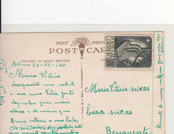 Portugal- Postal Circulado Para Benavente Em 1940 + 1 De Benavente Para  Santarem - Faro