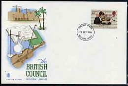 Great Britain 1984 The Violinist 22p (from British Council Set) On Illustrated Cover With First Day Cancel - Werbemarken, Vignetten
