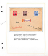 67 - BAS RHIN - DETTWEILER  -  Lettre Recommandée Du 10/9/40  - Elsass  - Alsace Lorraine  - Voir Descriptif Détaillé - - Lettres & Documents