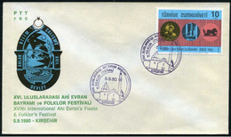 Turkey 1980 Ahi Evran's Fiesta & Folklor's Festival | Special Cover, Kirsehir, Sept. 5 - Briefe U. Dokumente