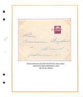 Lettre De PLASTAFF SCHLOSS Avec N°8 Seul Sur Lettre  - Elsass  - Alsace Lorraine  - Voir Descriptif Détaillé - - Lettres & Documents