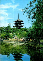 (1 F 29) Japan - Nara Temple & Pond - Buddhism