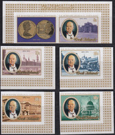 COOK ISLANDS 1974 Sir Winston Churchill Birth Centenary, IMPERFORATE Set Of 5 MNH - Sir Winston Churchill