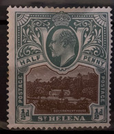 ST. HELENA - MH* - 1903 - # 50  - SEE PHOTO FOR CONDITION THIN - St. Helena