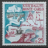 Monaco N°  524   29 ème Rallye Monte Carlo  Neuf *    B/TB    - Unused Stamps