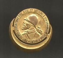 Insigne , Militaria , POILU D'ORIENT , Mourgeon Paris , Tout Ancien Combattant Doit Aide......2 Scans , Frais Fr 1.75 E - Heer