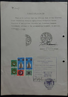 Egypt  Document With Consulate Revenue Stamps - Brieven En Documenten