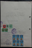 Egypt  Document With Consulate Revenue Stamps - Lettres & Documents