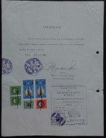 Egypt  Document With Consulate Revenue Stamps - Cartas & Documentos