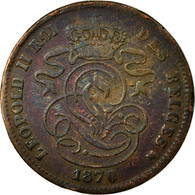 Monnaie, Belgique, Leopold II, 2 Centimes, 1870, TB, Cuivre, KM:35.1 - 2 Cents