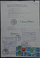 Egypt  Document With Consulate Revenue Stamps - Cartas & Documentos