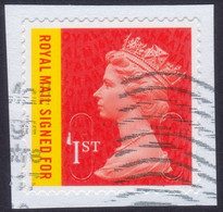 GREAT BRITAIN 2016 1st Royal Mail Signed For M16L - USED @Q1201 - Machins