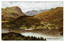 Ref 1512 - J. Salmon ARQ A.R.Q. Quinton Postcard - Ullswater & Helvellyn  - Lake District Cumbria - Sonstige & Ohne Zuordnung